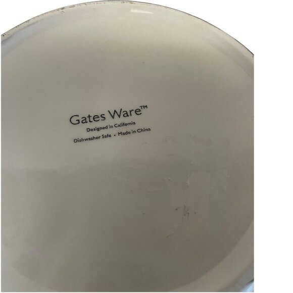 Gates Ware Black White Ceramic Lidded Jar Vase 13" x 7" - Picture 4 of 7